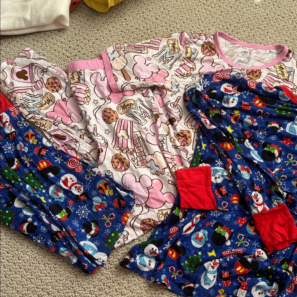 Lot of 2 pair of Disney Charlie’s Project Bamboo Pajamas size 12